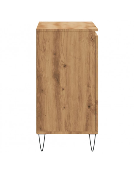 Credenza Rovere Artigianale 104x35x70 cm in Legno Multistrato