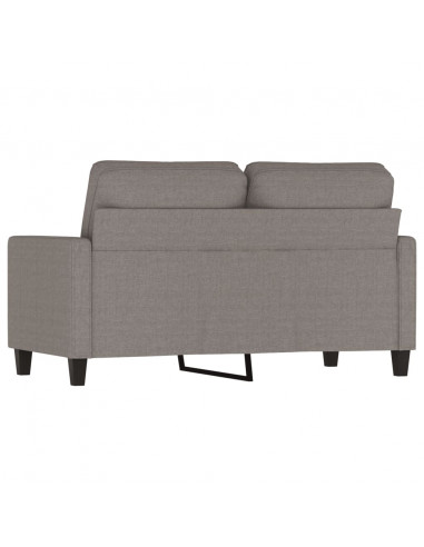 Divano a 2 Posti Tortora 120 cm in Tessuto