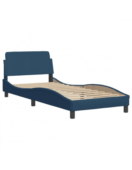Giroletto con Testiera Blu 80x200 cm in Tessuto