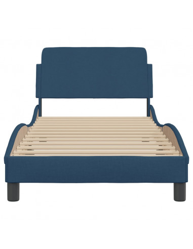 Giroletto con Testiera Blu 80x200 cm in Tessuto