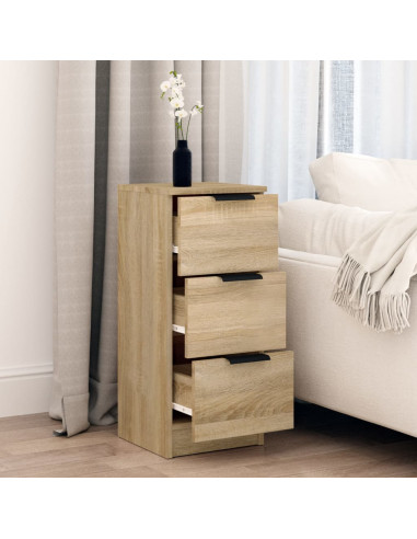 Credenza Rovere Sonoma 30x30x70 cm in Legno Multistrato