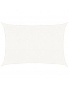 Vela Parasole in HDPE Rettangolare 4x6 m Bianca 2