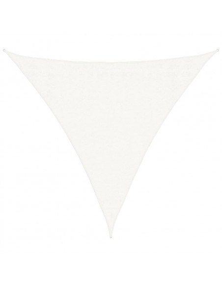 Vela a Parasole HDPE Triangolare 3,6x3,6x3,6 m Bianca