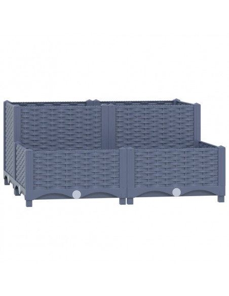 Fioriera Rialzata 80x80x38 cm in Polipropilene
