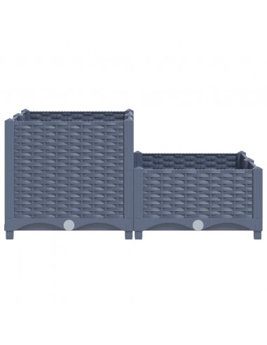 Fioriera Rialzata 80x80x38 cm in Polipropilene