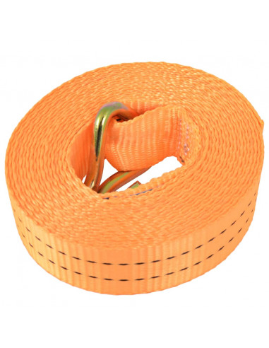 Cinghie d'Ancoraggio 10 pz a Cricchetto 1 T 6mx38mm Arancione