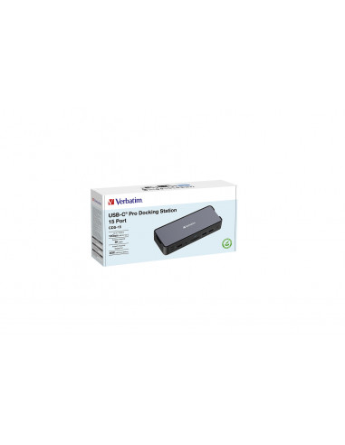 Verbatim CDS-15 Cablato USB 3.2 Gen 1 (3.1 Gen 1) Type-C Nero, Grigio