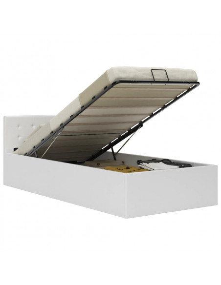 Giroletto con Contenitore Idraulico Bianco Similpelle 100x200cm