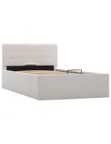 Giroletto con Contenitore Idraulico Bianco Similpelle 100x200cm