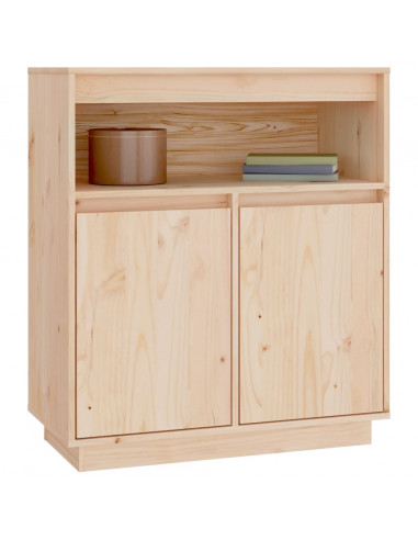 Credenza 70x34x80 cm in Legno Massello di Pino