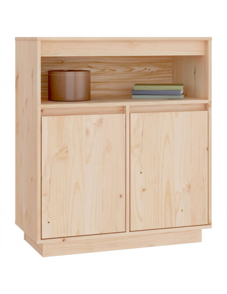 Credenza 70x34x80 cm in Legno Massello di Pino