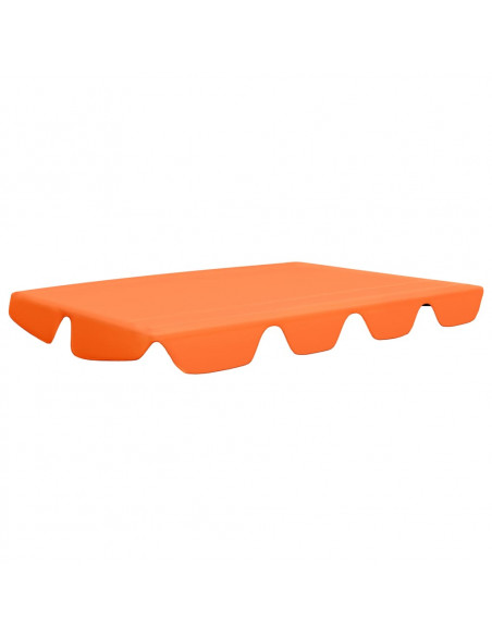 Baldacchino per Dondolo Giardino Arancione 150/130x105/70 cm