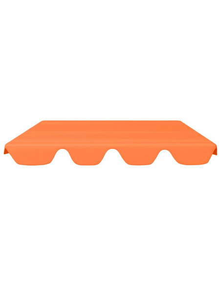 Baldacchino per Dondolo Giardino Arancione 150/130x105/70 cm