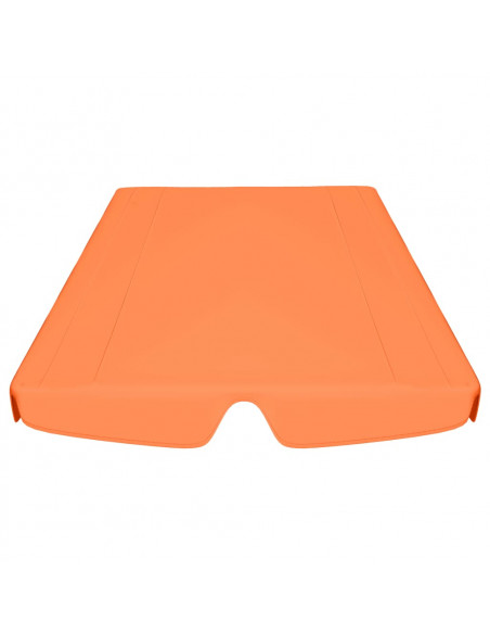 Baldacchino per Dondolo Giardino Arancione 150/130x105/70 cm