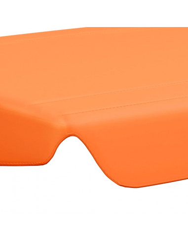 Baldacchino per Dondolo Giardino Arancione 150/130x105/70 cm