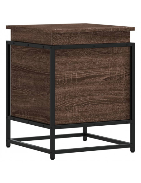 Contenitore con Coperchio Rovere Marrone 40x40x51,5 Truciolato