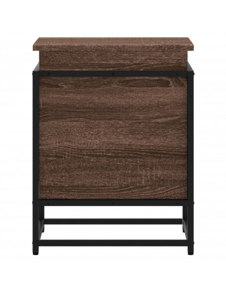 Contenitore con Coperchio Rovere Marrone 40x40x51,5 Truciolato