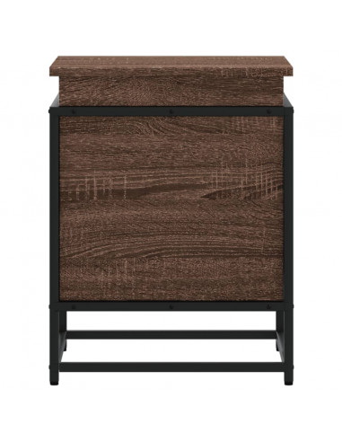 Contenitore con Coperchio Rovere Marrone 40x40x51,5 Truciolato