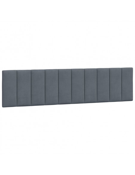 Giroletto con Luci LED Grigio Scuro 200x200 cm in Velluto