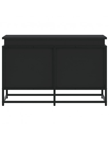 Contenitore con Coperchio Nero 80x40x51,5 cm in Truciolato