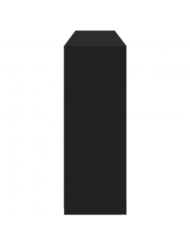 Credenza con Luci LED Nera 162x37x100 cm