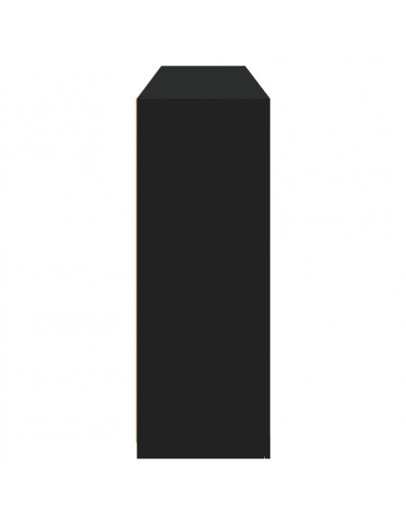 Credenza con Luci LED Nera 162x37x100 cm