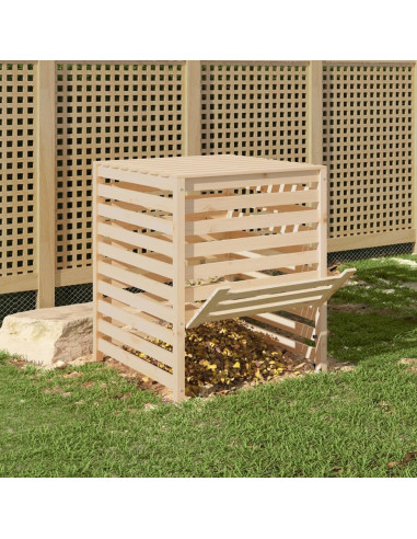 Compostiera 82,5x82,5x99,5 cm in Legno Massello di Pino