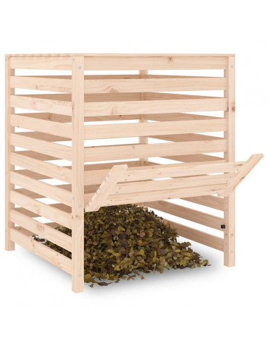 Compostiera 82,5x82,5x99,5 cm in Legno Massello di Pino