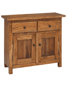 Credenza in Legno Massello di Recupero 75x30x65 cm 2