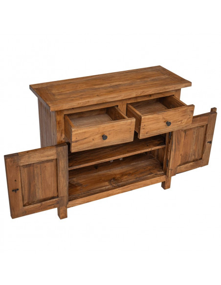 Credenza in Legno Massello di Recupero 75x30x65 cm