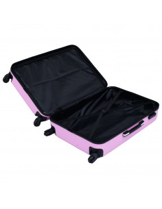 Trolley a Custodia Rigida Rosa ABS