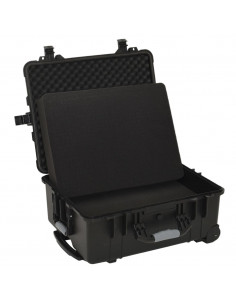 Valigetta da Volo con Ruote Nera 58x45x27 cm in PP