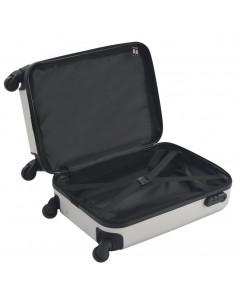 Trolley a Custodia Rigida Argento Lucido ABS