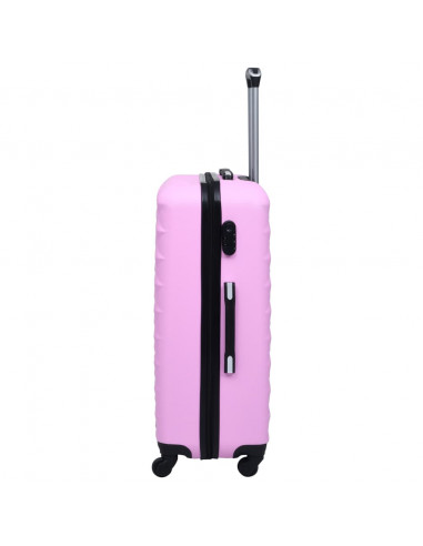 Trolley a Custodia Rigida Rosa ABS