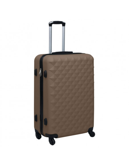Trolley a Custodia Rigida Marrone in ABS