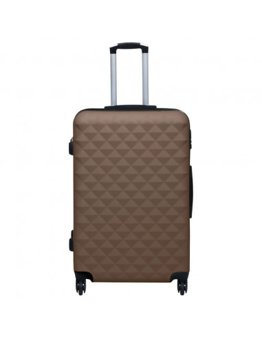 Trolley a Custodia Rigida Marrone in ABS