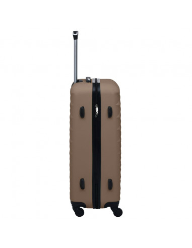 Trolley a Custodia Rigida Marrone in ABS