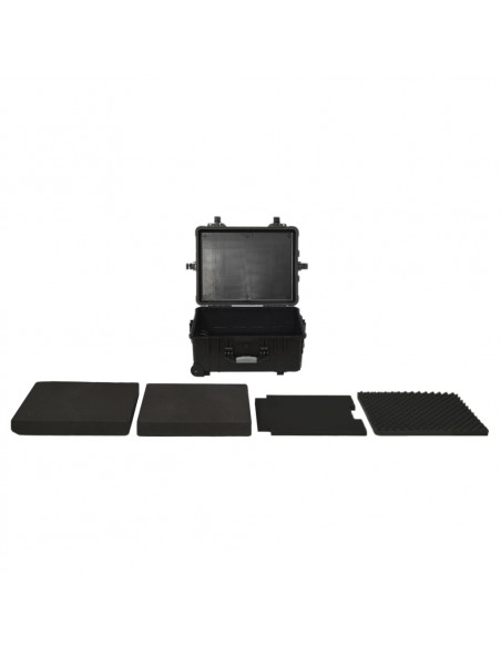 Valigetta da Volo con Ruote Nera 58x45x27 cm in PP