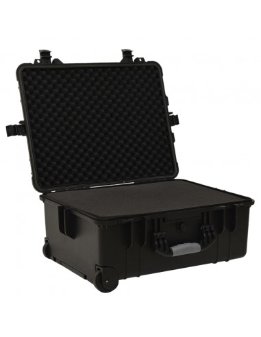 Valigetta da Volo con Ruote Nera 58x45x27 cm in PP