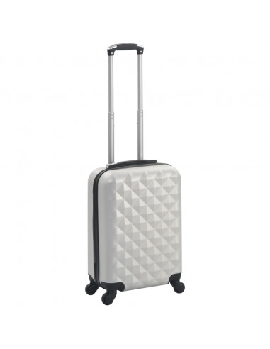 Trolley a Custodia Rigida Argento Lucido ABS