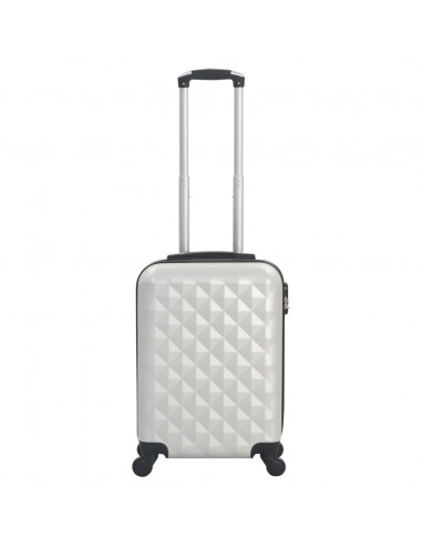 Trolley a Custodia Rigida Argento Lucido ABS