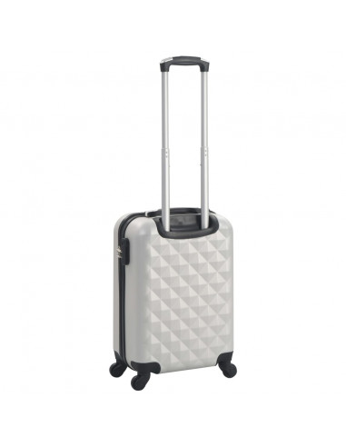 Trolley a Custodia Rigida Argento Lucido ABS