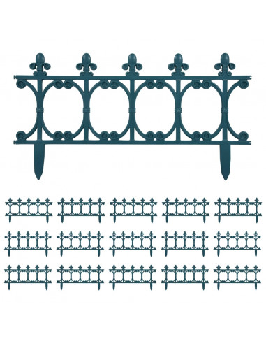 Bordature per Prato 16 pz Verde 10 m in PP