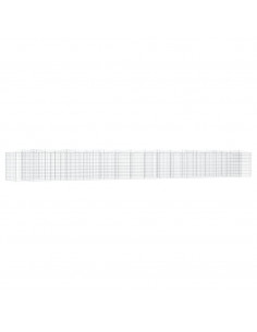 Gabbione ad Arco con Letto Rialzato 800x100x100cm Ferro Zincato 2