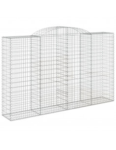 Cesto Gabbione ad Arco 300x50x180/200 cm Ferro Zincato 2