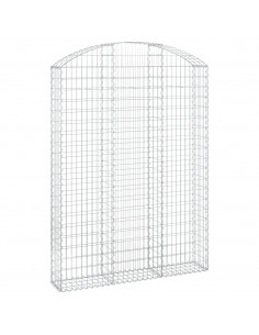 Cesto Gabbione ad Arco 150x30x200/220 cm Ferro Zincato 2