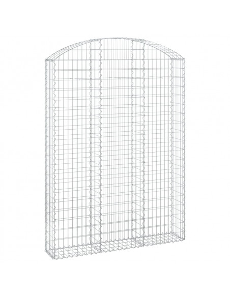 Cesto Gabbione ad Arco 150x30x200/220 cm Ferro Zincato