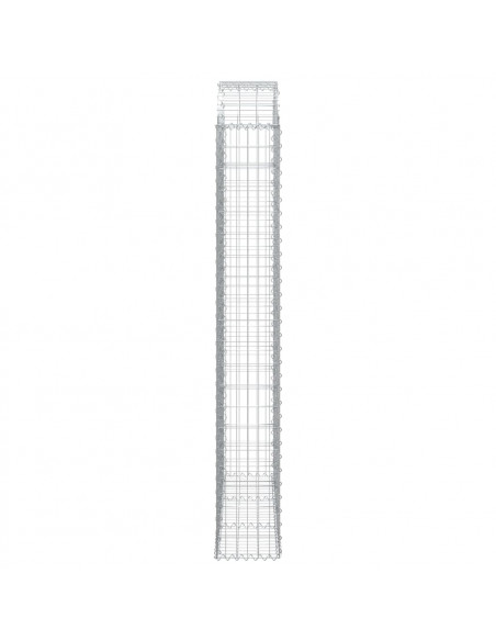 Cesto Gabbione ad Arco 150x30x200/220 cm Ferro Zincato