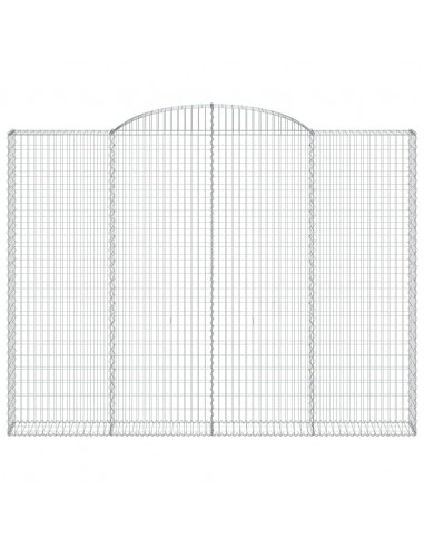 Cesto Gabbione ad Arco 300x30x220/240 cm Ferro Zincato