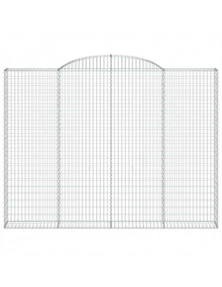 Cesto Gabbione ad Arco 300x30x220/240 cm Ferro Zincato